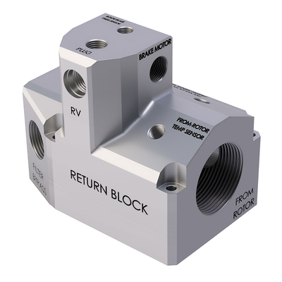 Custom CNC Machined Aluminum Hydraulic Manifold 3/4 Inch