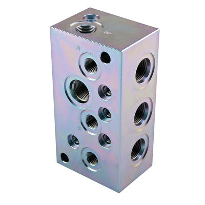 Ventilateur hydraulique à débit de 40L 80L 120L à bloc de manifoldes en aluminium en fonte, en acier ductile en fer