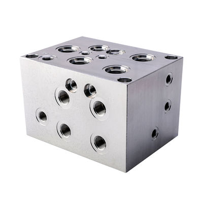 Bloc hydraulique à manifold en aluminium et acier de haute précision avec une tolérance de +/- 0,01 mm pour les applications lourdes